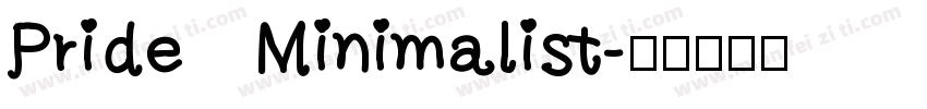 Pride   Minimalist字体转换